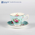 Royal Aberlt chinoiserie taza de café y platillo